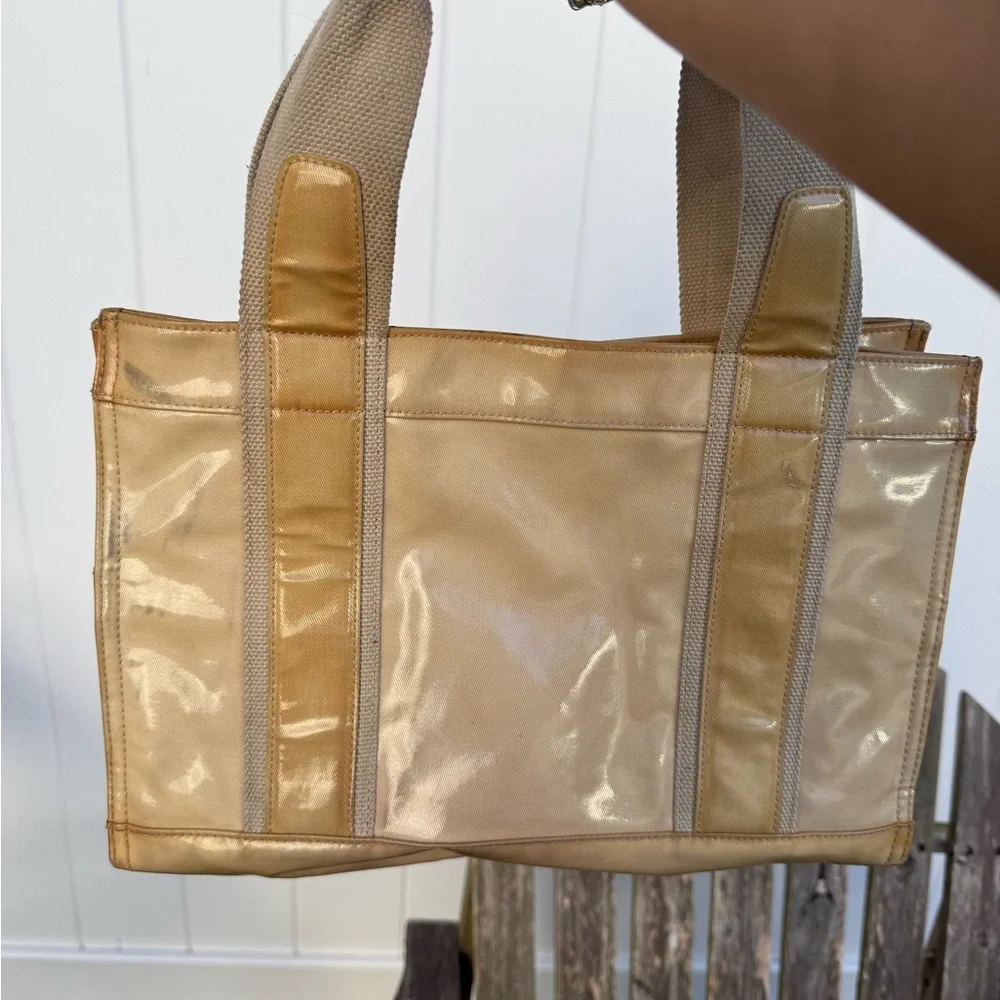 Tory Burch Coated Twill Mini‎ Tory Tote SEE PHOTOS. W